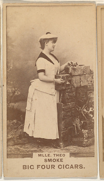 :Mlle. Theo from the Actresses series promoting Big Four Cig-16x12"(A3) Poster