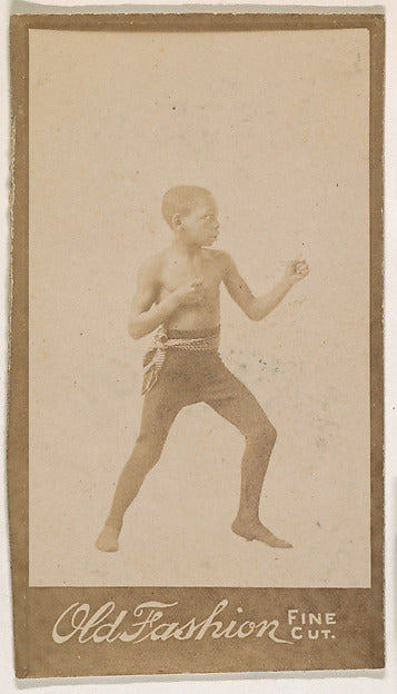 :Child standing in boxing stance from the "Negro Subjects" s-16x12"(A3) Poster