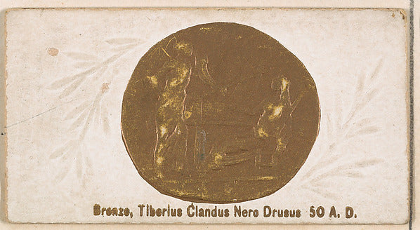 :Bronze Tiberius Claudius Nero Drusus 50 A.D. from the Ancie-16x12"(A3) Poster