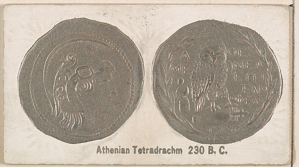 :Athenian Tetradrachm 230 B.C. from the Ancient Coins series-16x12"(A3) Poster