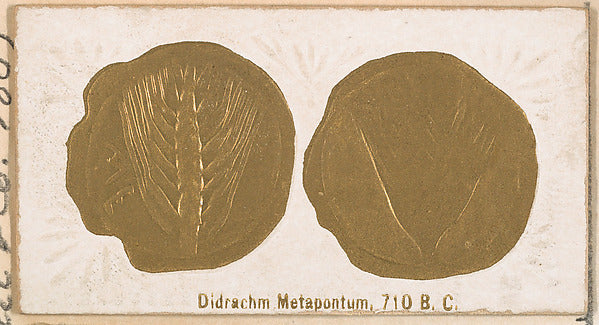 :Didrachm Metapontum 710 B.C. from the Ancient Coins series -16x12"(A3) Poster