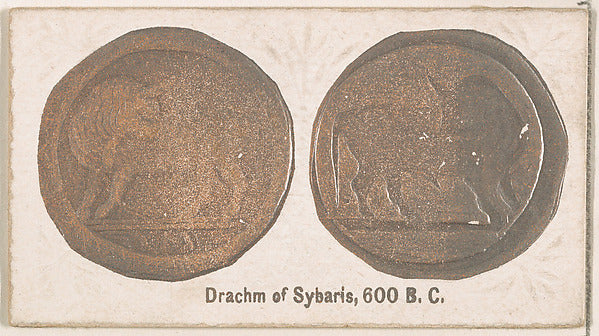 :Drachm of Sybaris 600 B.C. from the Ancient Coins series is-16x12"(A3) Poster