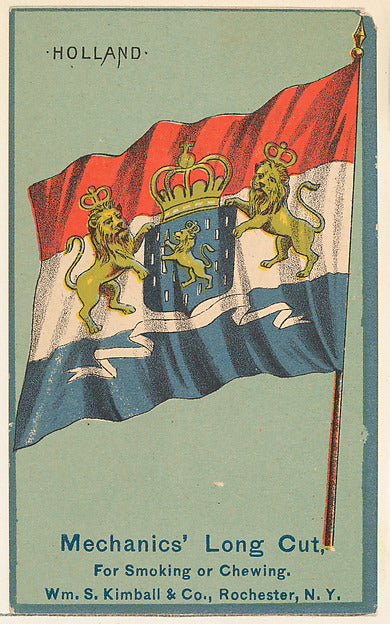 :Holland from the National Flags series issued by Wm. S. Kim-16x12"(A3) Poster