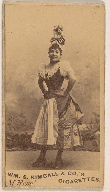 :Miss Rene from the Actresses series issued by Wm. S. Kimbal-16x12"(A3) Poster
