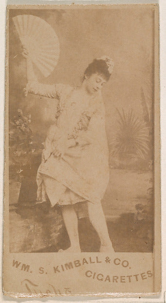 :Actress holding fan from the Actresses series issued by Wm.-16x12"(A3) Poster