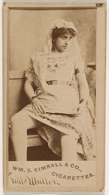 :Mlle. Muller from the Actresses series issued by Wm. S. Kim-16x12"(A3) Poster