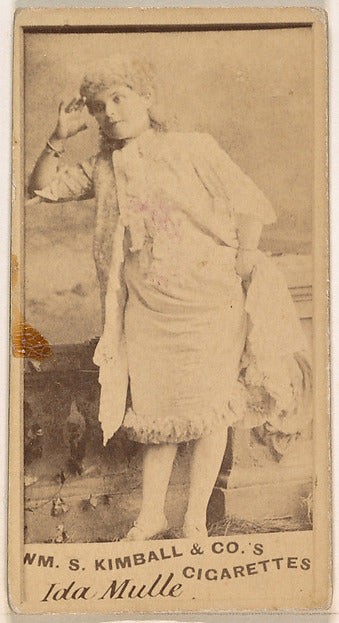 :Ida Mulle from the Actresses series issued by Wm. S. Kimbal-16x12"(A3) Poster