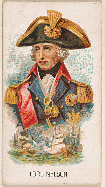 :Lord Nelson from Leaders series issued by Kinney Bros. 1888-16x12"(A3) Poster