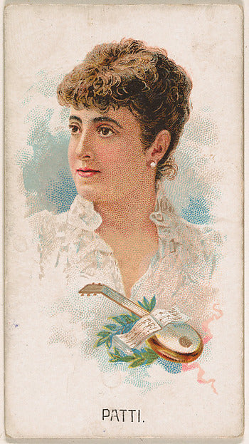 :Patti from Leaders series issued by Kinney Bros. 1888-16x12"(A3) Poster