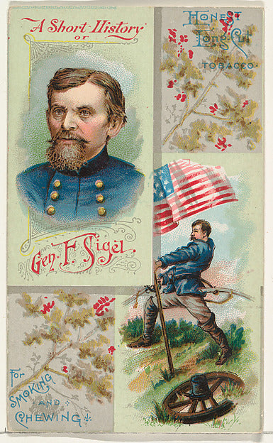 :A Short History: General Franz Sigel from the Histories of -16x12"(A3) Poster