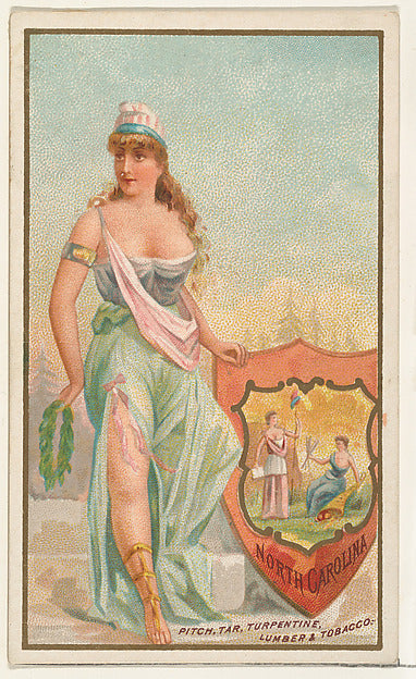 :North Carolina from the Industries of States series issued -16x12"(A3) Poster