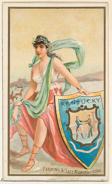 :Kentucky from the Industries of States series issued by Duk-16x12"(A3) Poster