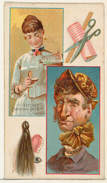 :A Test Case / Unmatched from the Jokes series issued by Duk-16x12"(A3) Poster