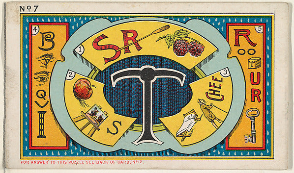 :Puzzle Number 7 Tea Puzzle from the Jokes series issue-16x12"(A3) Poster