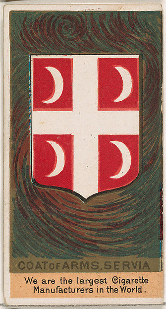 :Milan I King of Servia from the Rulers Flags and Coats of A-16x12"(A3) Poster