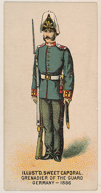 :Grenadier of the Guard Germany 1886 from the Military Serie-16x12"(A3) Poster