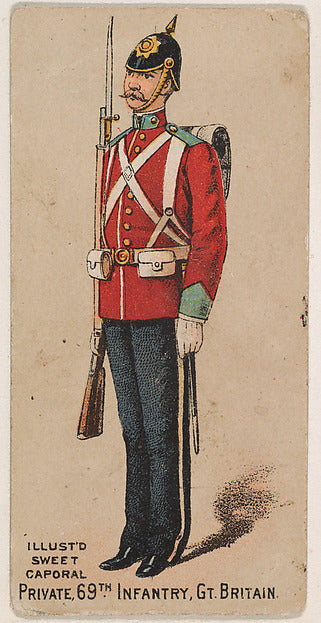 :Private 69th Infantry Great Britain from the Military Serie-16x12"(A3) Poster