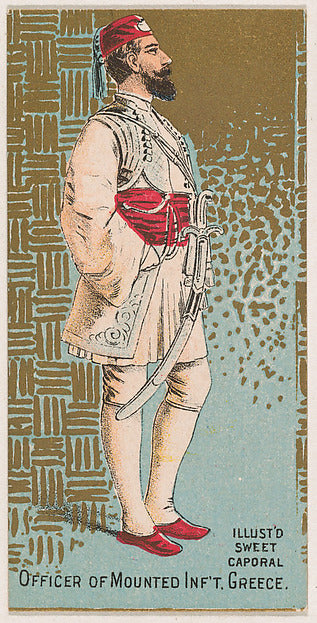 :Officer of Mounted Infantry Greece from the Military Series-16x12"(A3) Poster