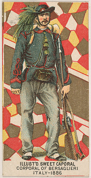 :Corporal of Bersaglieri Italy 1886 from the Military Series-16x12"(A3) Poster