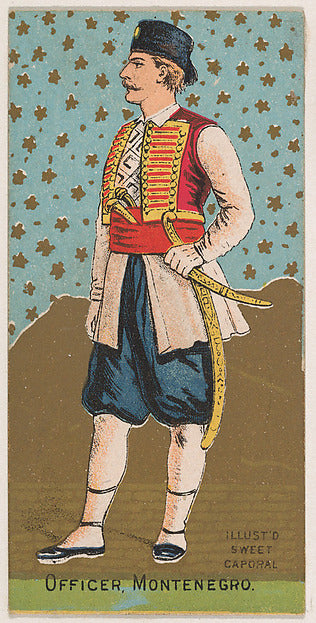 :Officer Montenegro from the Military Series issued by Kinne-16x12"(A3) Poster