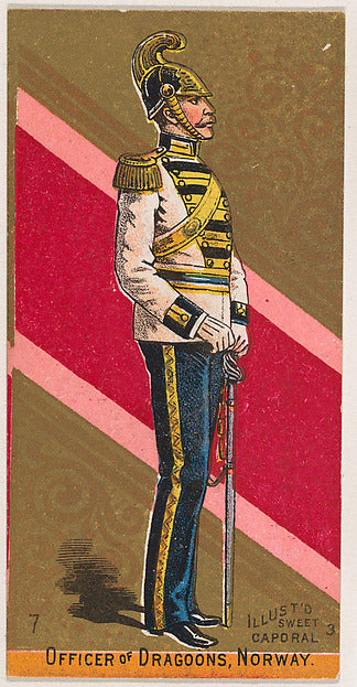 :Officer of Dragoons Norway from the Military Series issued -16x12"(A3) Poster