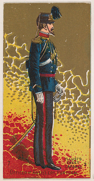 :Officer of Artillery Portugal from the Military Series issu-16x12"(A3) Poster