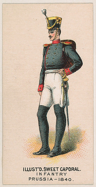 :Infantry Prussia 1840 from the Military Series issued by Ki-16x12"(A3) Poster