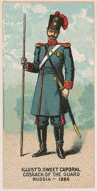 :Cossack of the Guard Russia 1886 from the Military Series i-16x12"(A3) Poster