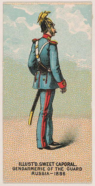 :Gendarmerie of the Guard Russia 1886 from the Military Seri-16x12"(A3) Poster