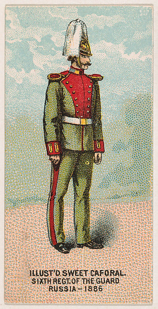 :Sixth Regiment of the Guard Russia 1886 from the Military S-16x12"(A3) Poster