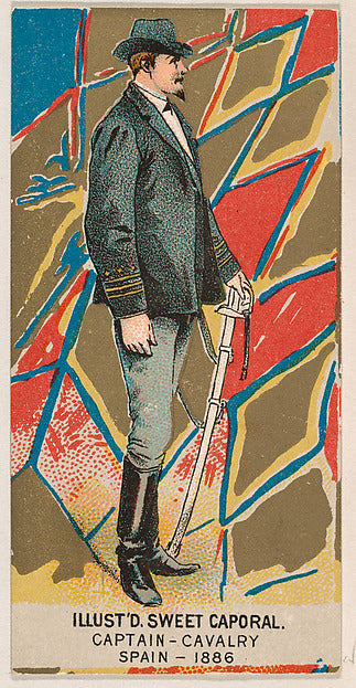 :Captain Cavalry Spain 1886 from the Military Series issued -16x12"(A3) Poster