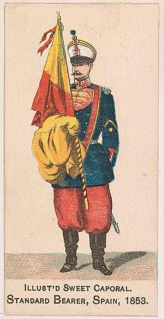 :Standard Bearer Spain 1853 from the Military Series issued -16x12"(A3) Poster