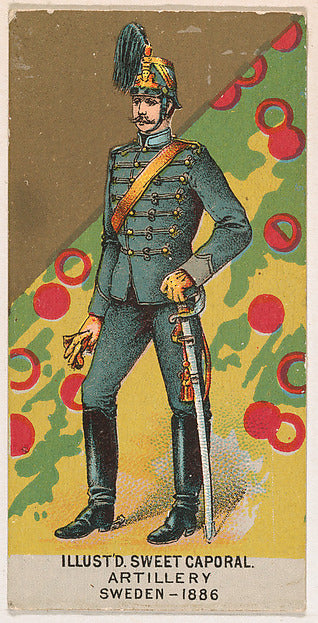 :Artillery Sweden 1886 from the Military Series issued by Ki-16x12"(A3) Poster