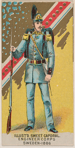 :Engineer Corps Sweden 1886 from the Military Series issued -16x12"(A3) Poster