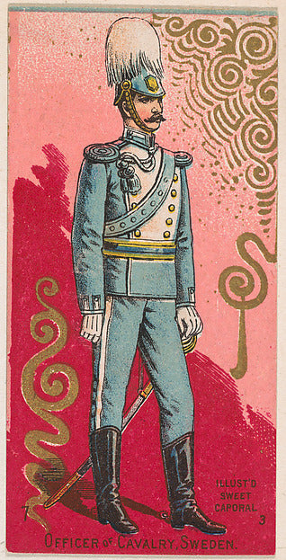 :Officer of Cavalry Sweden from the Military Series issued b-16x12"(A3) Poster