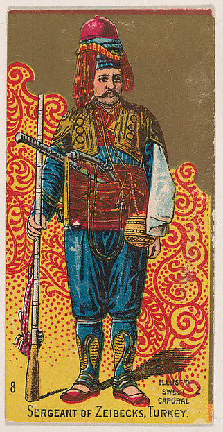 :Sergeant of Zeibecks Turkey from the Military Series issued-16x12"(A3) Poster