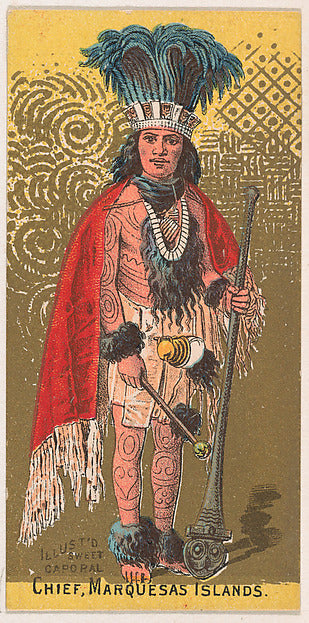 :Chief Marquesas Islands from the Military Series issued by -16x12"(A3) Poster