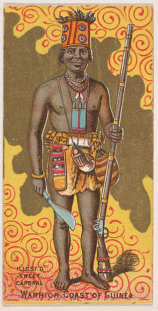 :Warrior Coast of Guinea from the Military Series issued by -16x12"(A3) Poster