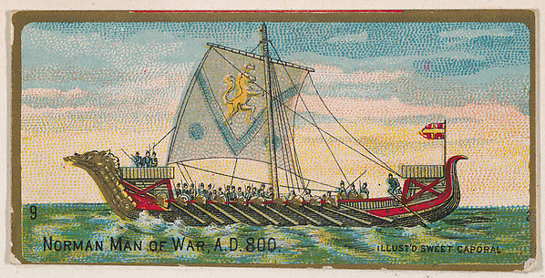 :Norman Man-of-War 800 A.D. from the Military Series issued -16x12"(A3) Poster