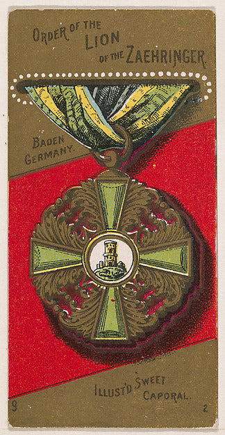:Order of the Lion of the Zaehringer from the Military Serie-16x12"(A3) Poster