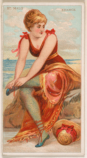 :St. Malo France from the Surf Beauties series issued by Ki-16x12"(A3) Poster