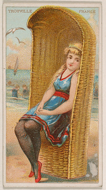 :Trouville France from the Surf Beauties series issued by K-16x12"(A3) Poster