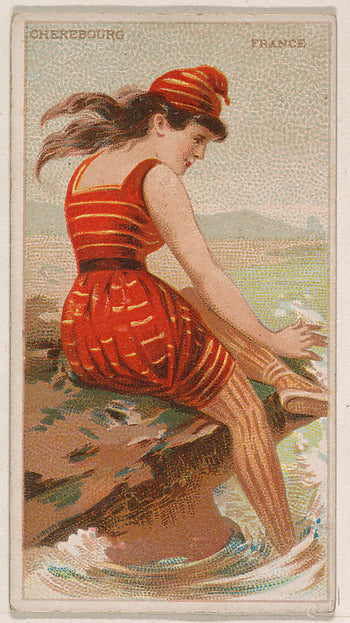 :Cherebourg France from the Surf Beauties series issued by -16x12"(A3) Poster