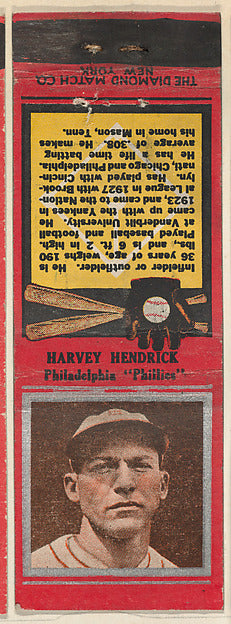:Harvey Hendrick Philadelphia Phillies from the Baseball Pla-16x12"(A3) Poster