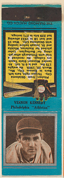 :Vernon Kennedy Philadelphia Athletics from the Baseball Pla-16x12"(A3) Poster
