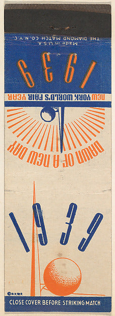 :New York World's Fair 1939 Match Cover series 1939–40-16x12"(A3) Poster