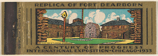 :Replica of Fort Dearborn from A Century of Progress Interna-16x12"(A3) Poster
