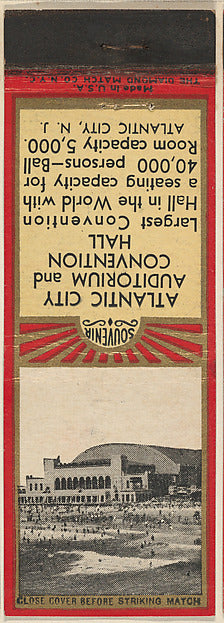 :Atlantic City Auditorium and Convention Hall from Atlantic -16x12"(A3) Poster