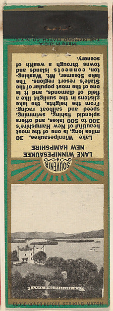 :Lake Winnipesaukee N.H. from New England Souvenir Views Mat-16x12"(A3) Poster