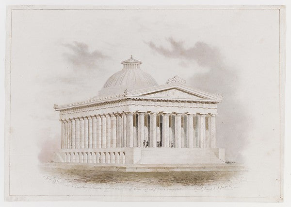 U. S. Custom House New York 1834-Ithiel Town, Alexander Jack, Poster Print Wall Art
